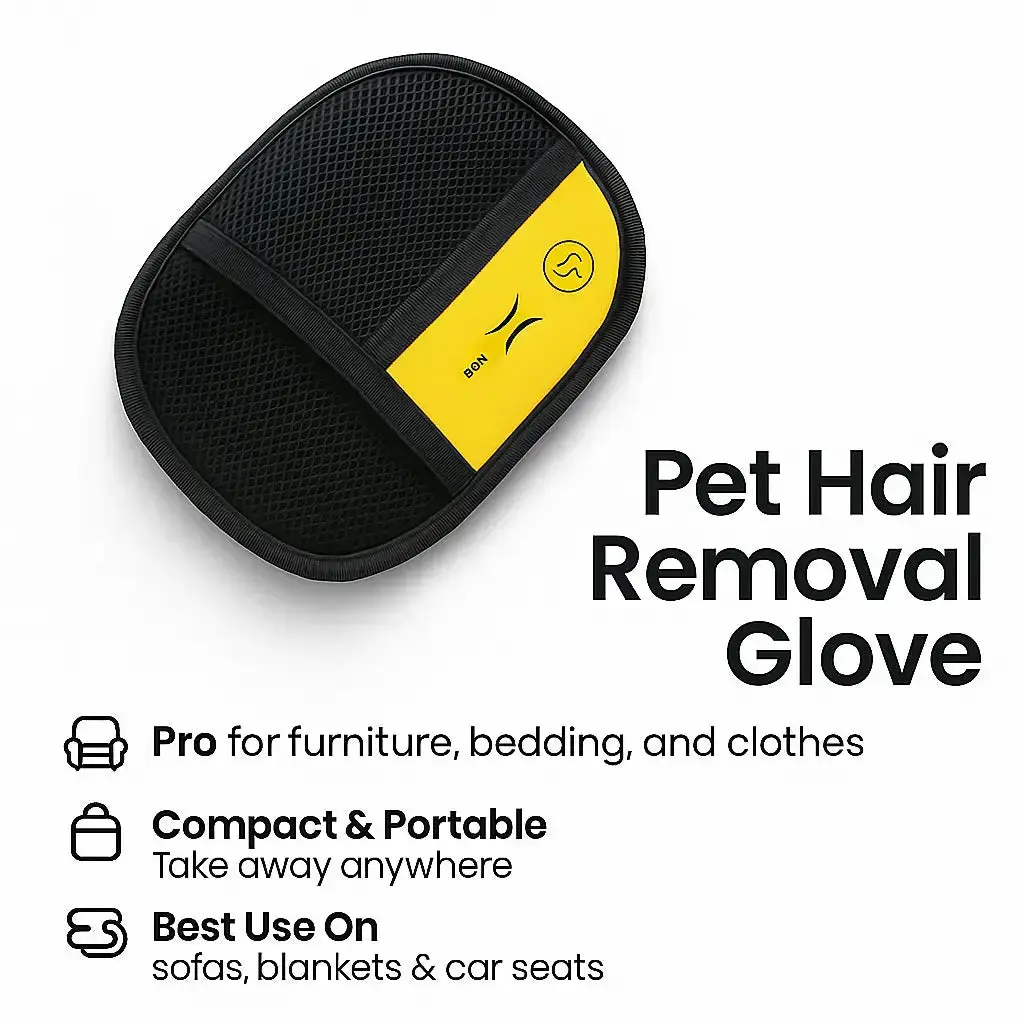Static Pet Hair Removal Glove