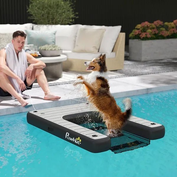 Inflatable Dog Boat Ramp — Up to 286 lbs - Mascotitas