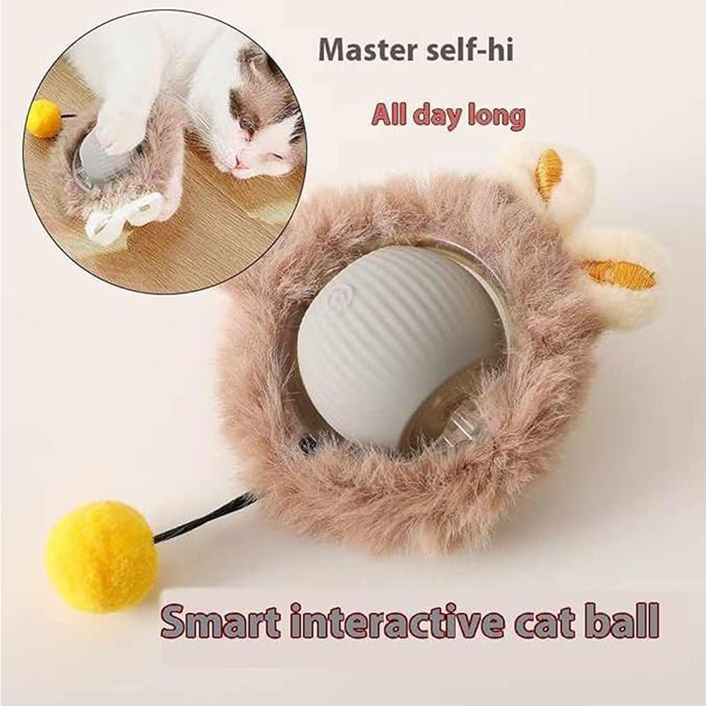 Interactive Rolling Cat Ball - Mascotitas