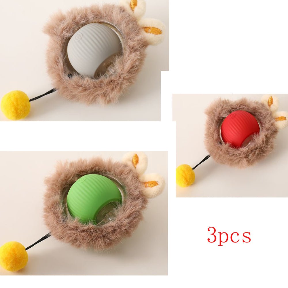 Interactive Rolling Cat Ball - Mascotitas