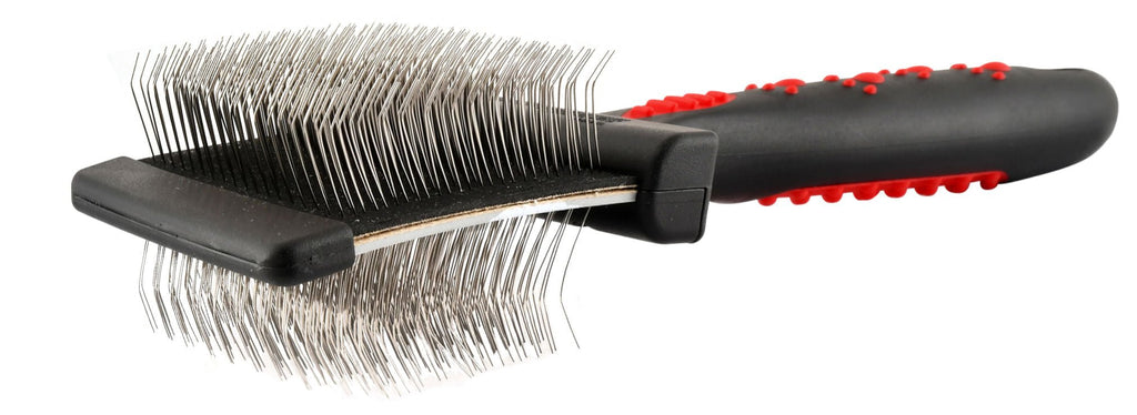 Jeffers Double - Sided Flex Head Pet Grooming Slicker Brush - Mascotitas
