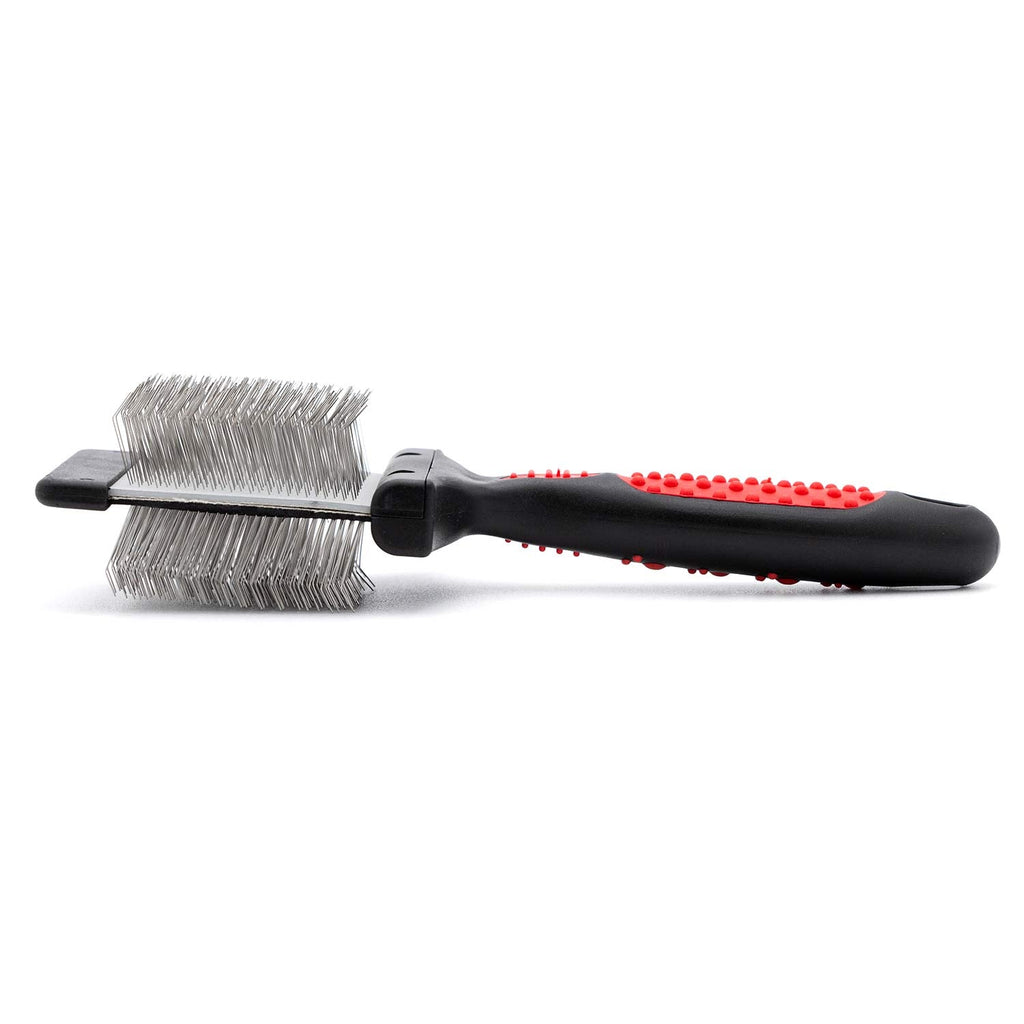 Jeffers Double - Sided Flex Head Pet Grooming Slicker Brush - Mascotitas