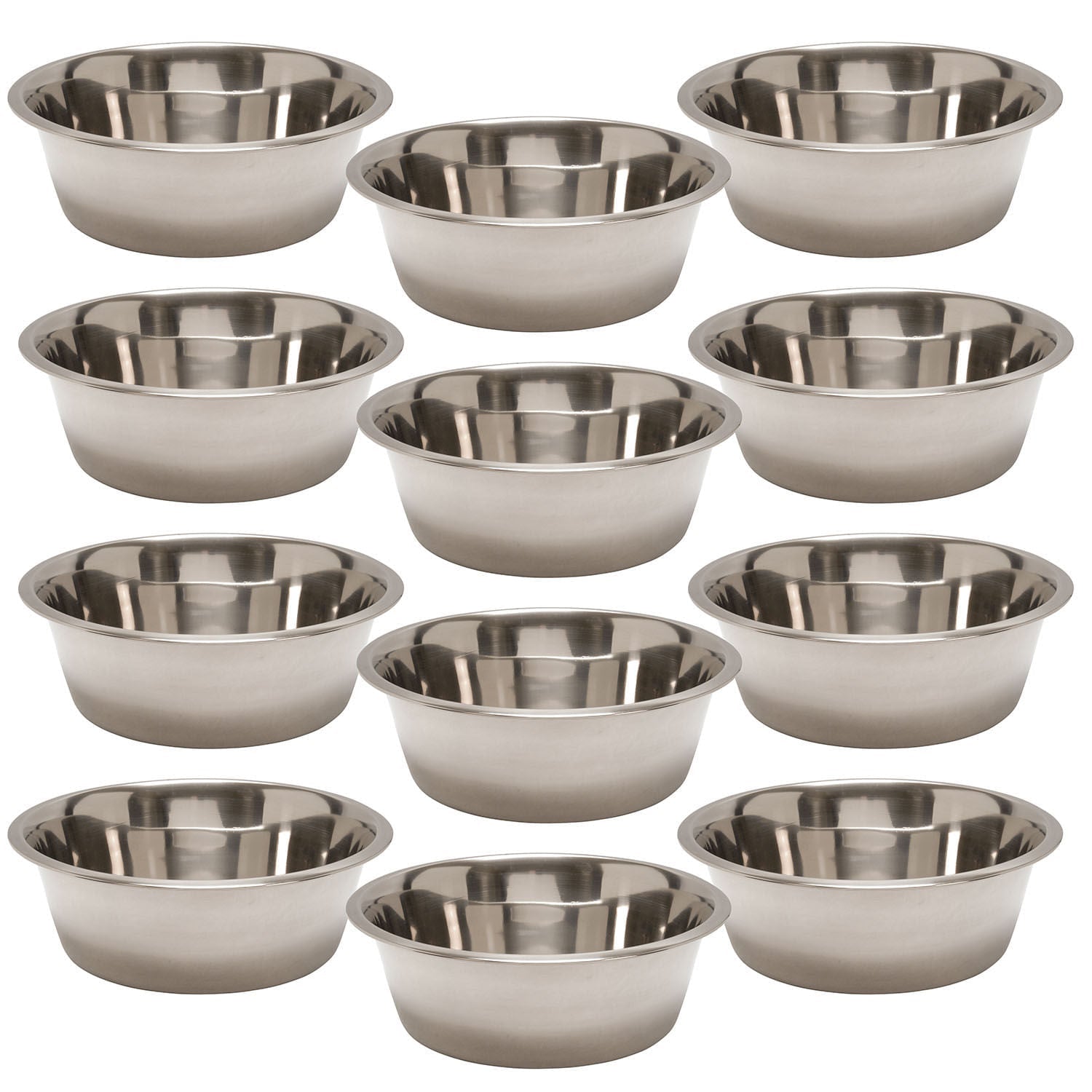 Jeffers Standard - Weight Stainless Steel Food & Water Pet Bowls - Mascotitas