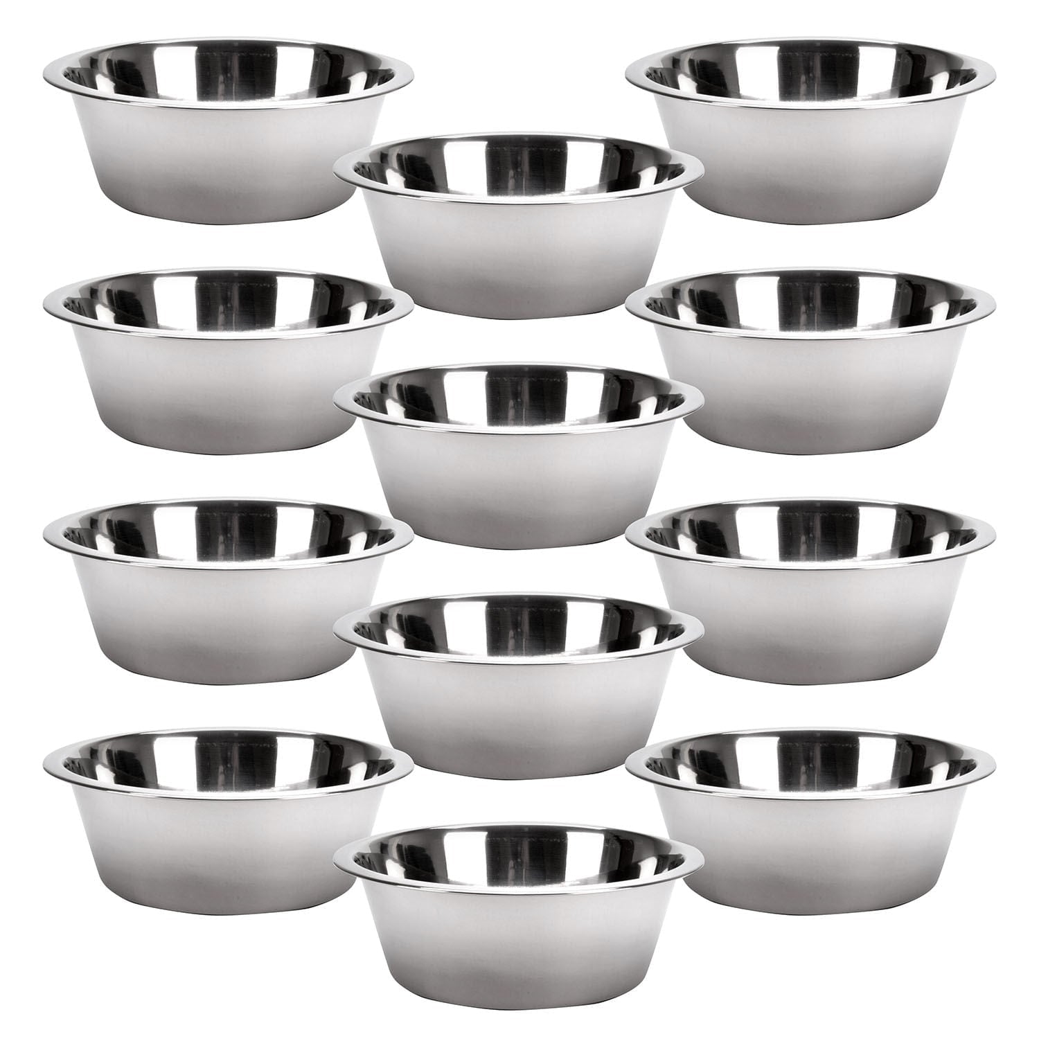 Jeffers Standard - Weight Stainless Steel Food & Water Pet Bowls - Mascotitas
