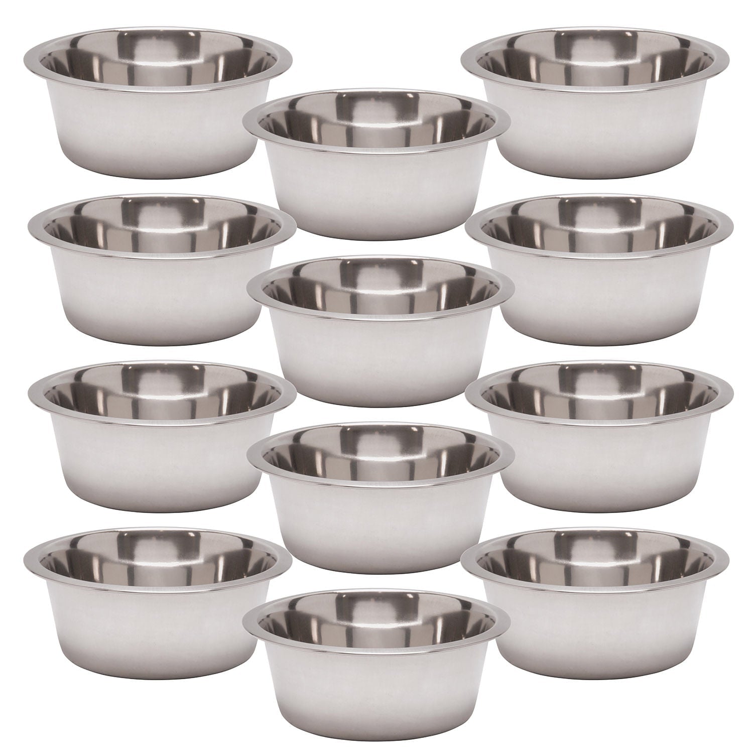 Jeffers Standard - Weight Stainless Steel Food & Water Pet Bowls - Mascotitas
