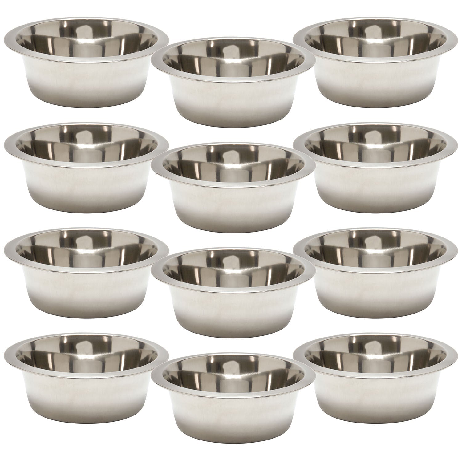 Jeffers Standard - Weight Stainless Steel Food & Water Pet Bowls - Mascotitas