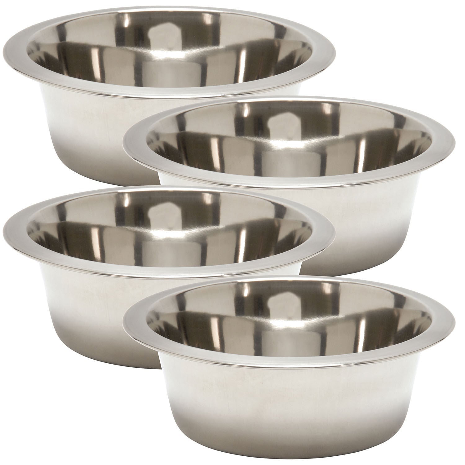 Jeffers Standard - Weight Stainless Steel Food & Water Pet Bowls - Mascotitas