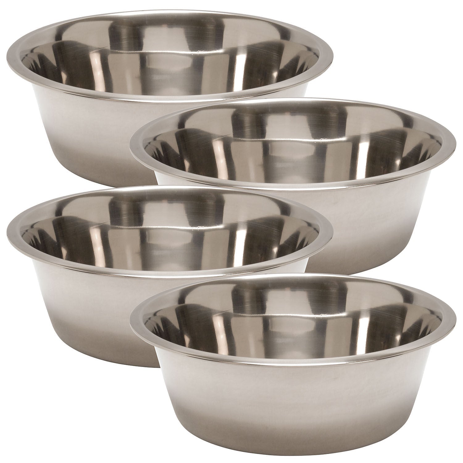 Jeffers Standard - Weight Stainless Steel Food & Water Pet Bowls - Mascotitas