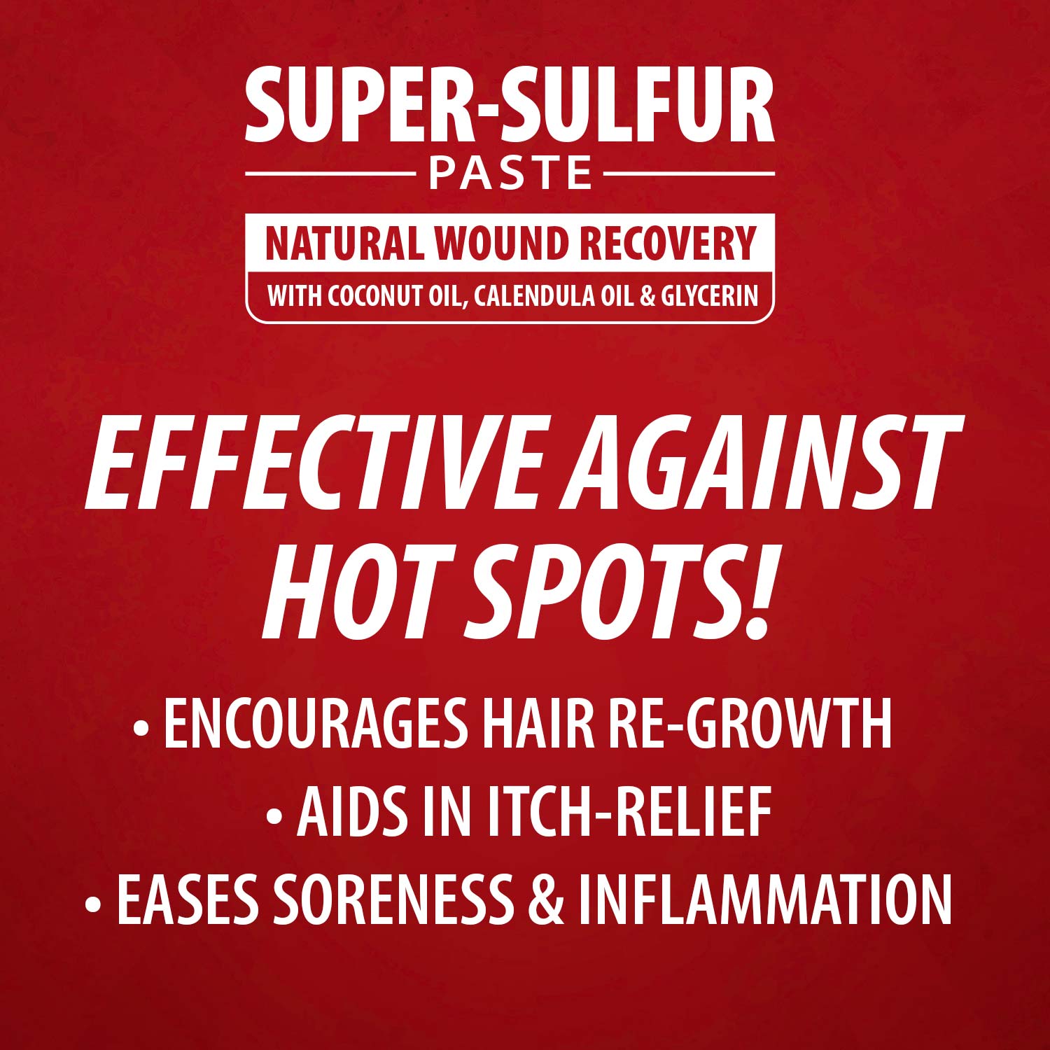 Jeffers Super - Sulfur Skin & Wound Healing Paste for Pets, Horses, & Livestock - Mascotitas