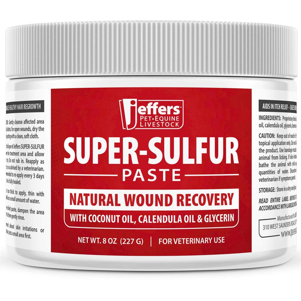 Jeffers Super - Sulfur Skin & Wound Healing Paste for Pets, Horses, & Livestock - Mascotitas