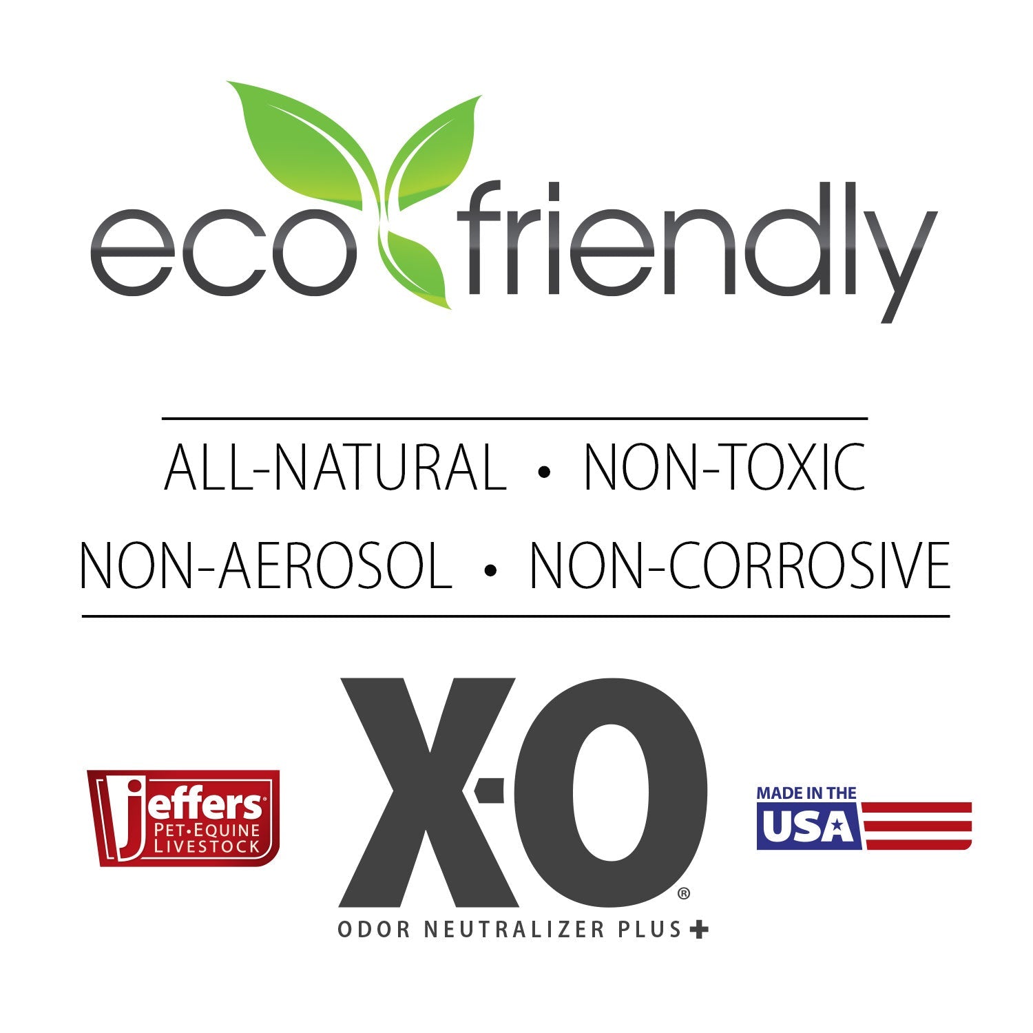 Jeffers X - O Pet Odor Neutralizer Plus + Cleaner Concentrate - Mascotitas