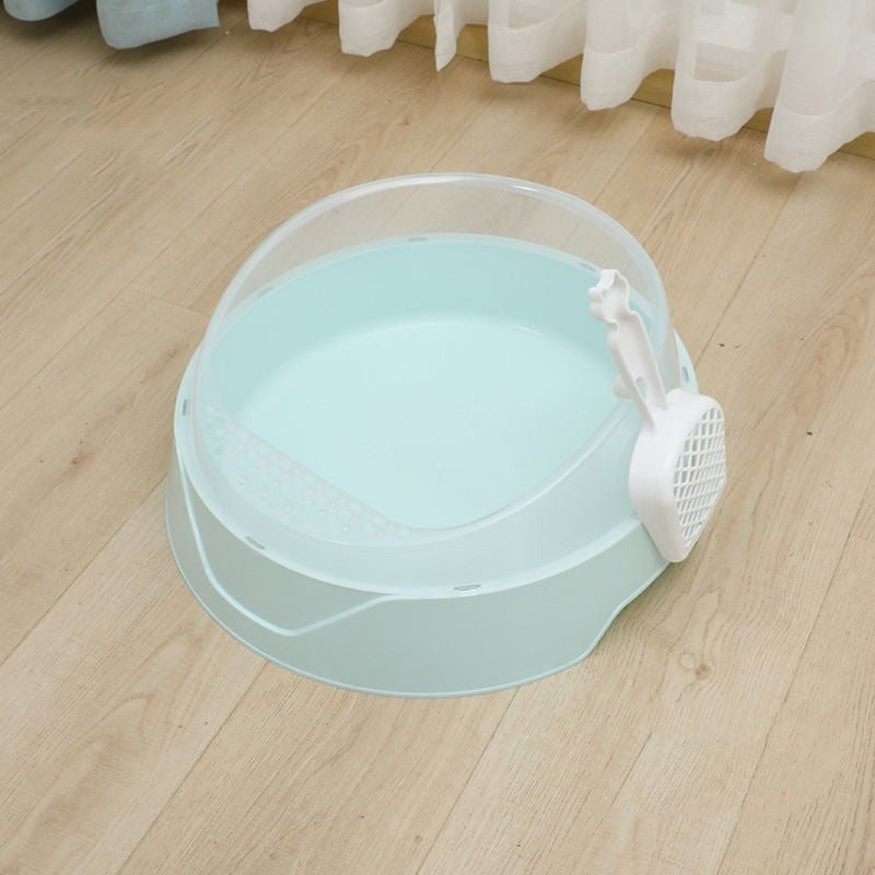 Large Semi - Enclosed Cat Litter Box with Shovel - Mascotitas