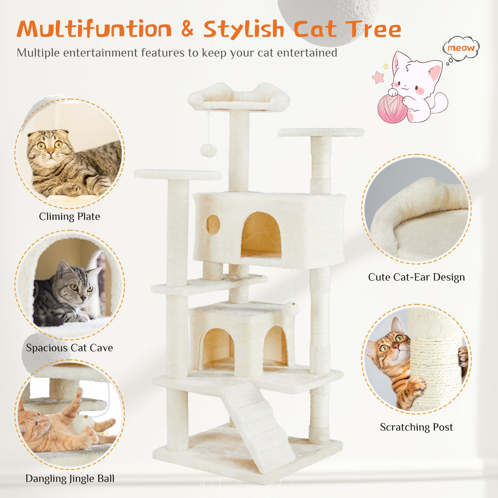 Multi Functional Cat Treehouse Cat Climbing Frame - Mascotitas