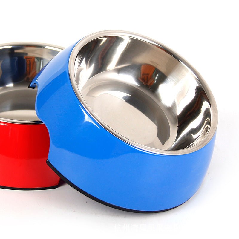 Non - Slip Dual - Use Stainless Steel Pet Bowl - Mascotitas