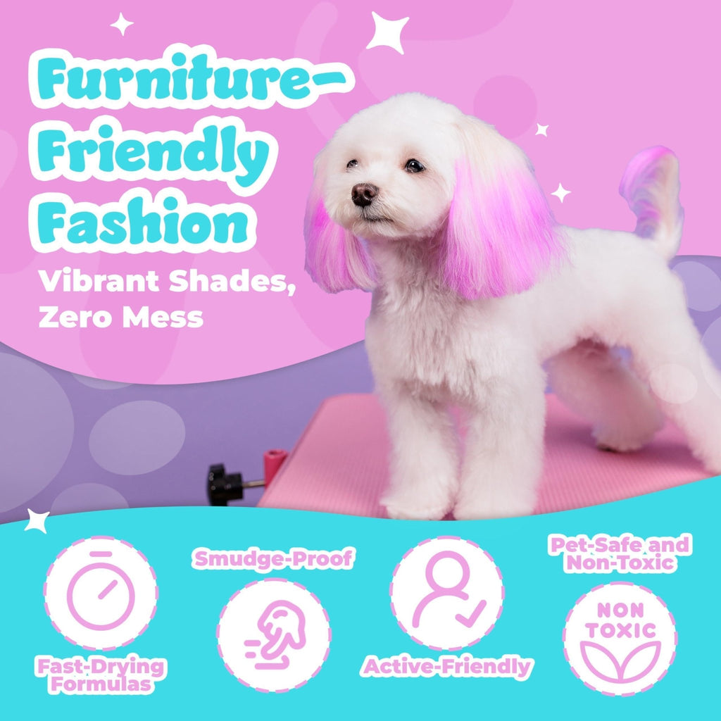 Non - Toxic Dog Hair Dye — 8 Colors - Mascotitas