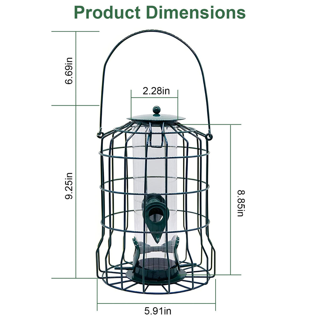 Outdoor Wild Bird Feeder Squirrel - Proof Chew - Proof Metal Hanging Seed Feeder - Mascotitas