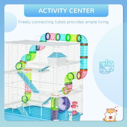 Oversized 23 Hamster Cage With Tube And Tunnel - Mascotitas