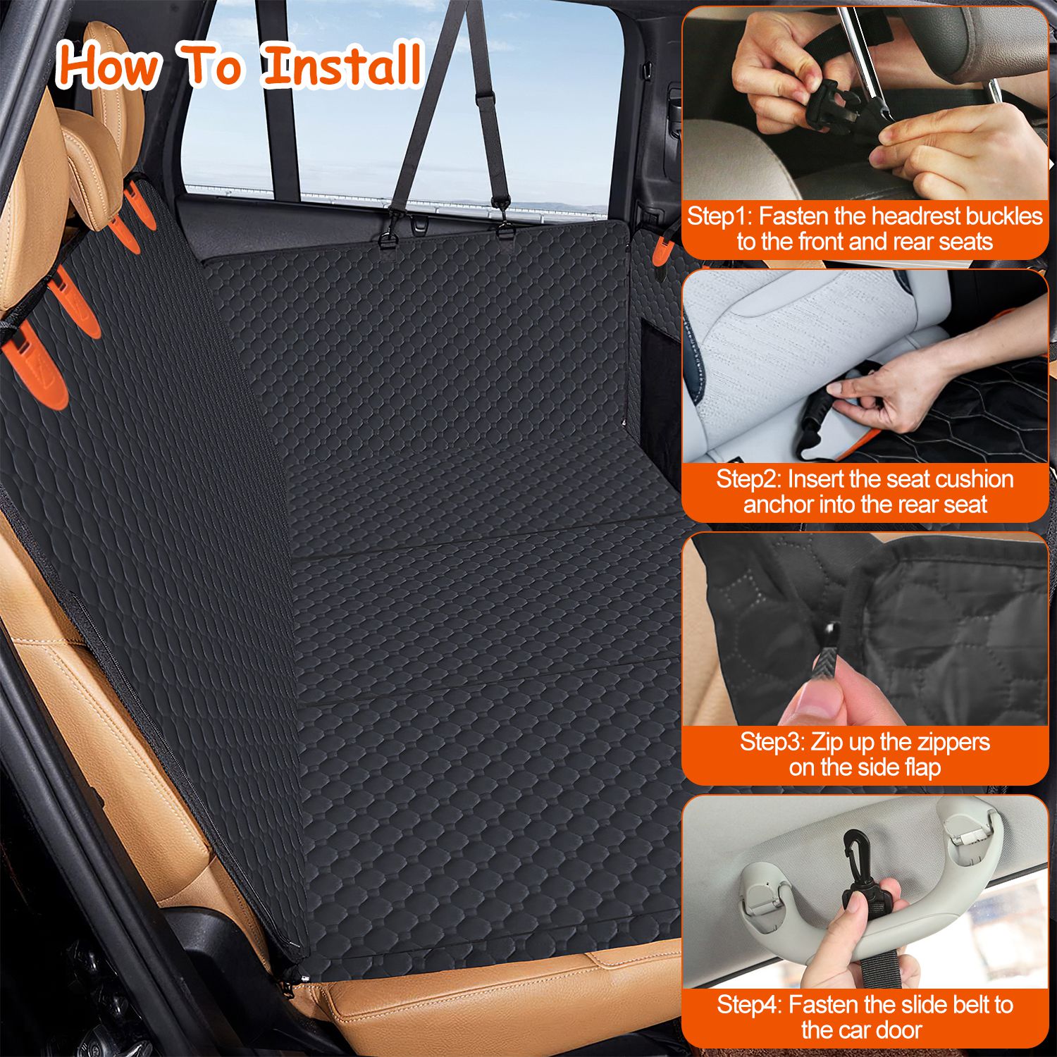 Pet car back seat cover - Mascotitas