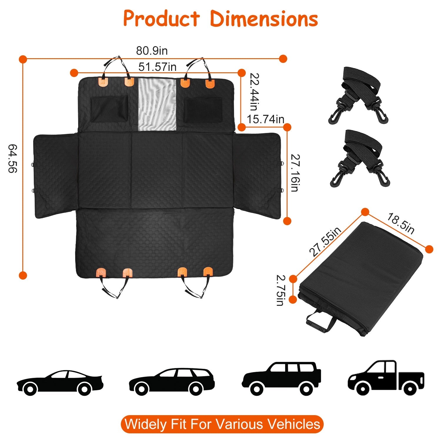 Pet car back seat cover - Mascotitas