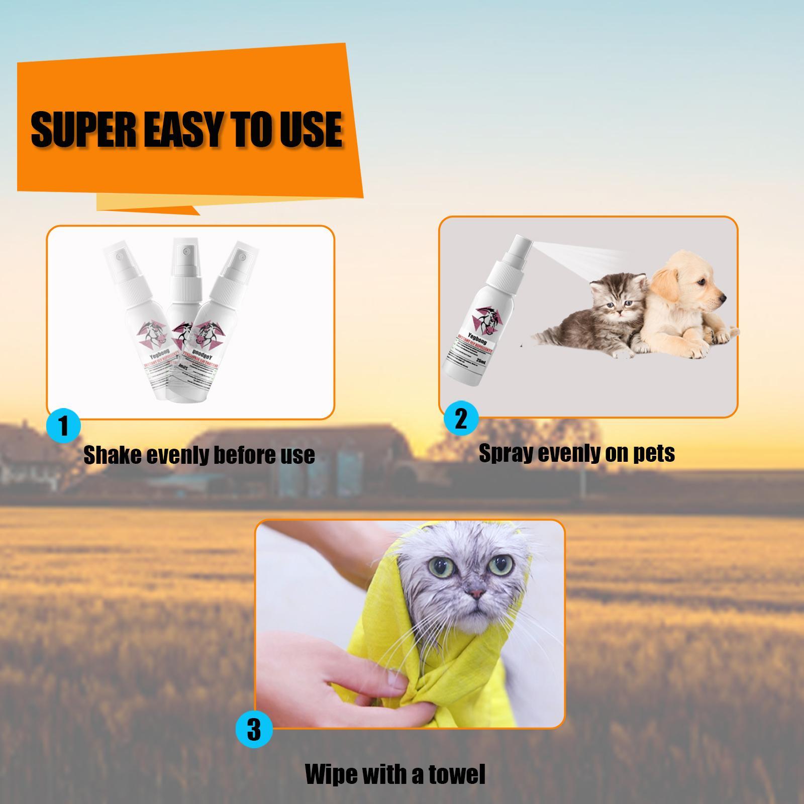 Pet Deworming, Flea And Tick Removal, Itching Spray For Cats And Dogs - Mascotitas