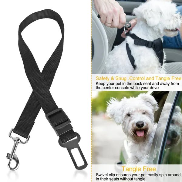 Pet Dog Seat Belt Leash Adjustable Pet Dog Cat - Mascotitas