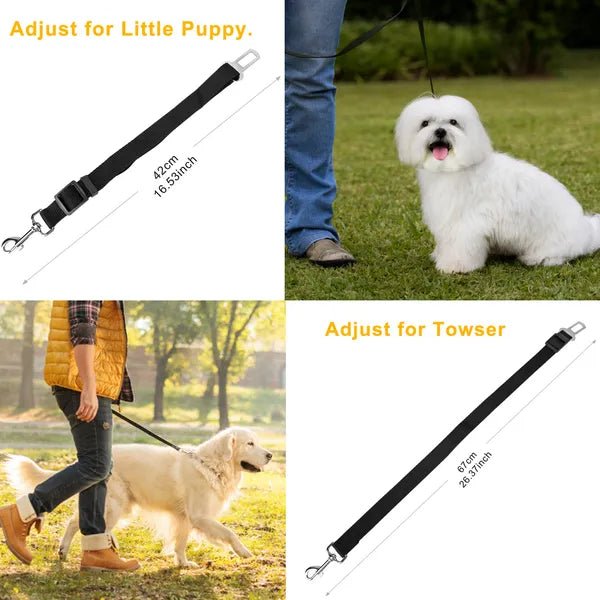 Pet Dog Seat Belt Leash Adjustable Pet Dog Cat - Mascotitas