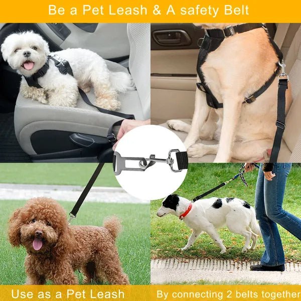 Pet Dog Seat Belt Leash Adjustable Pet Dog Cat - Mascotitas