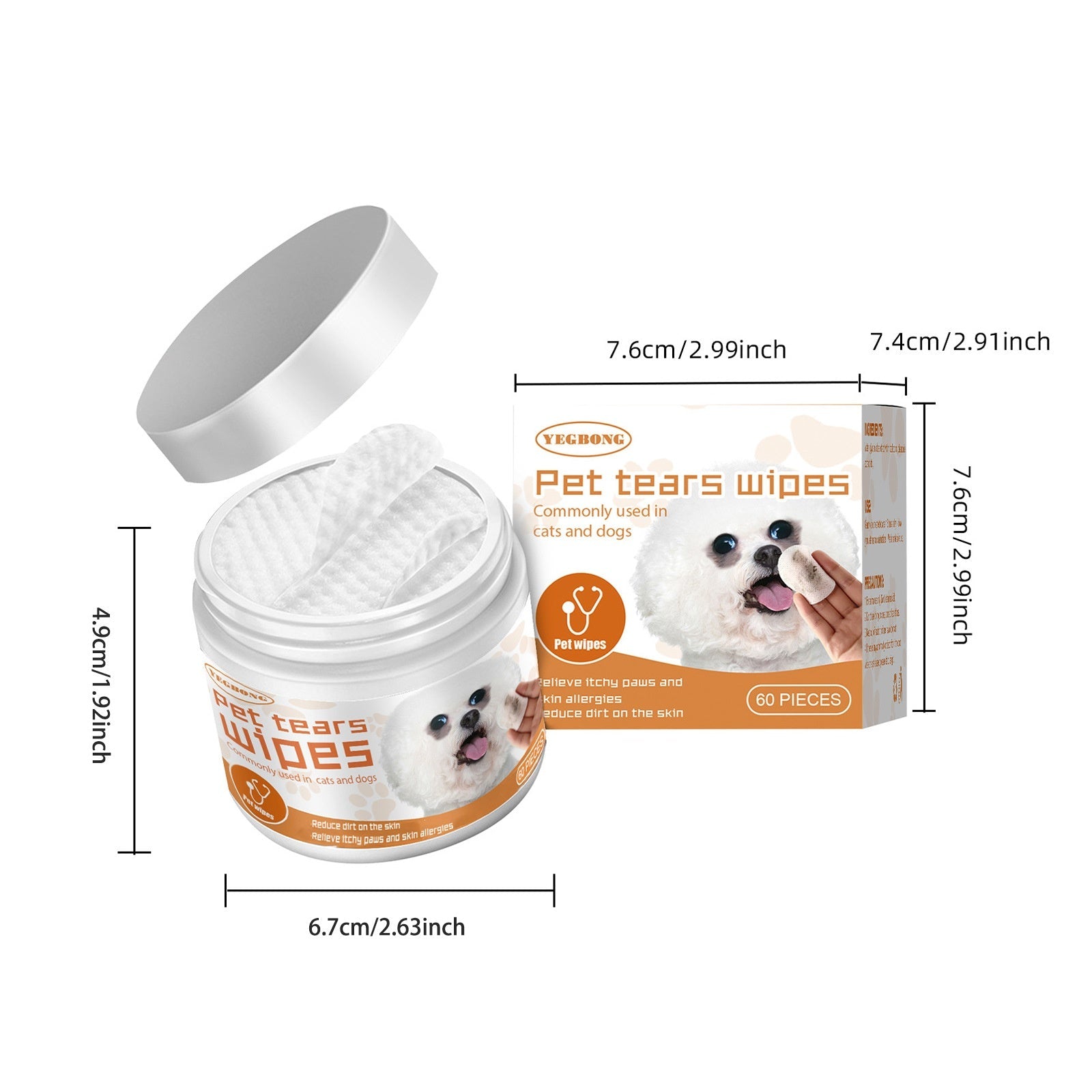 Pet Eye Cleaning Wipes — Tear Stain Remover - Mascotitas