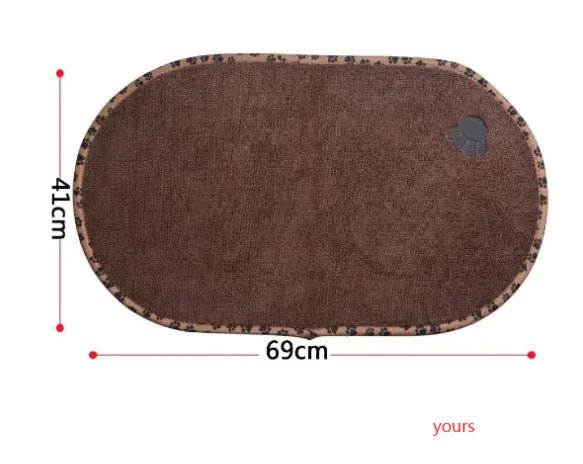 Pet Food Mat, Non - Slip & Washable for Cats and Dogs - Mascotitas