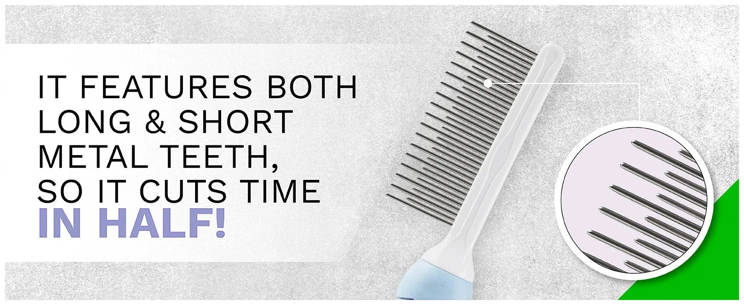 Pet Grooming Needle Comb for Cleaning Fur (Single Piece) - Mascotitas