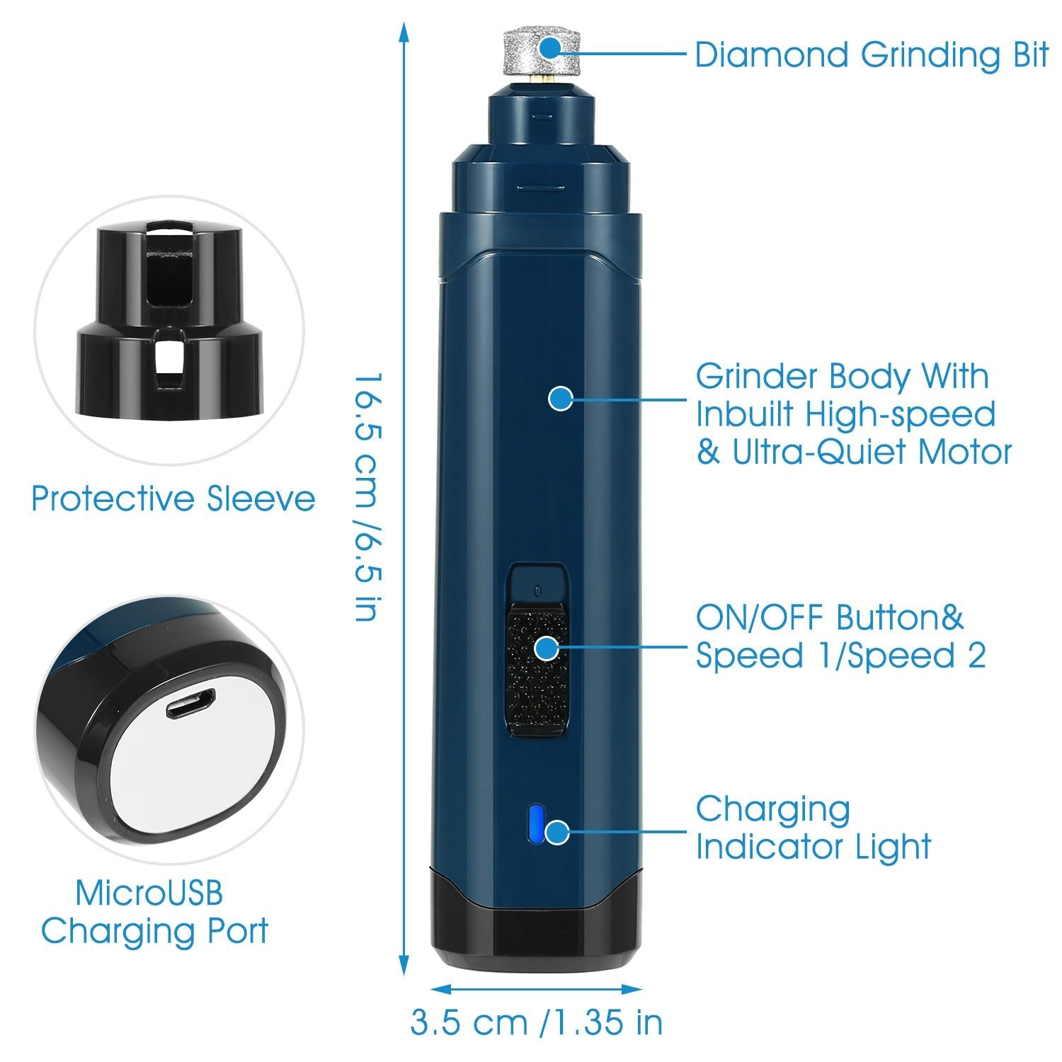 Pet Nail Grinder for Dogs - Mascotitas