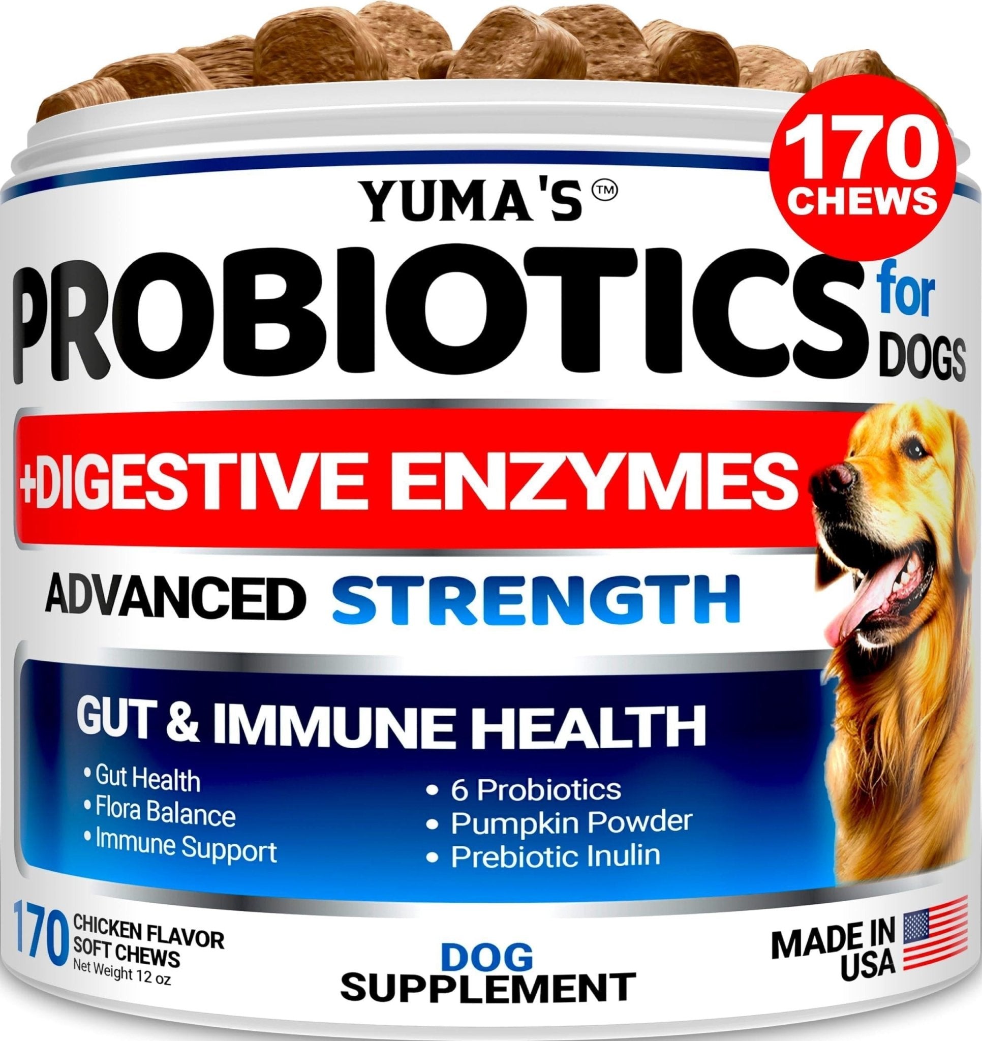 Probiotic Fiber Chews for Dogs — 170 Count - Mascotitas