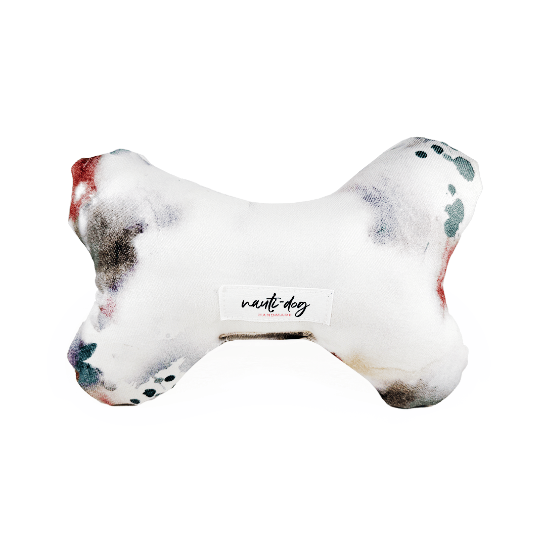 Rustbelt Luxury Grunge Denim Stuffed Squeaker Wubby Dog Toy - Mascotitas