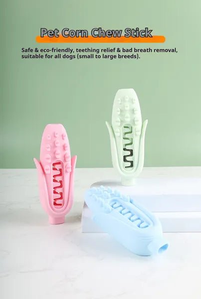 Silicone Corn Chew Toy for Dogs — All Sizes - Mascotitas
