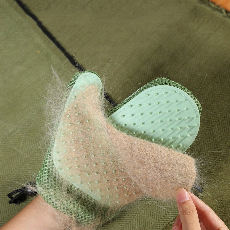 Silicone Massage Gloves and Pet Hair Removal Brushes - Mascotitas