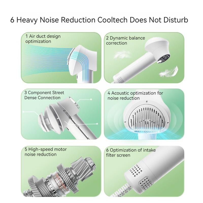 Smart Pet Hair Dryer Dog Golden Retriever Cat Grooming Hairdressing Blow & Comb Silent No Harm Pet Cleaning Supplies Pet Products - Mascotitas