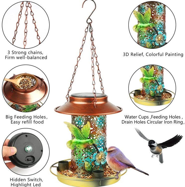 Solar Bird Feeder - Mascotitas