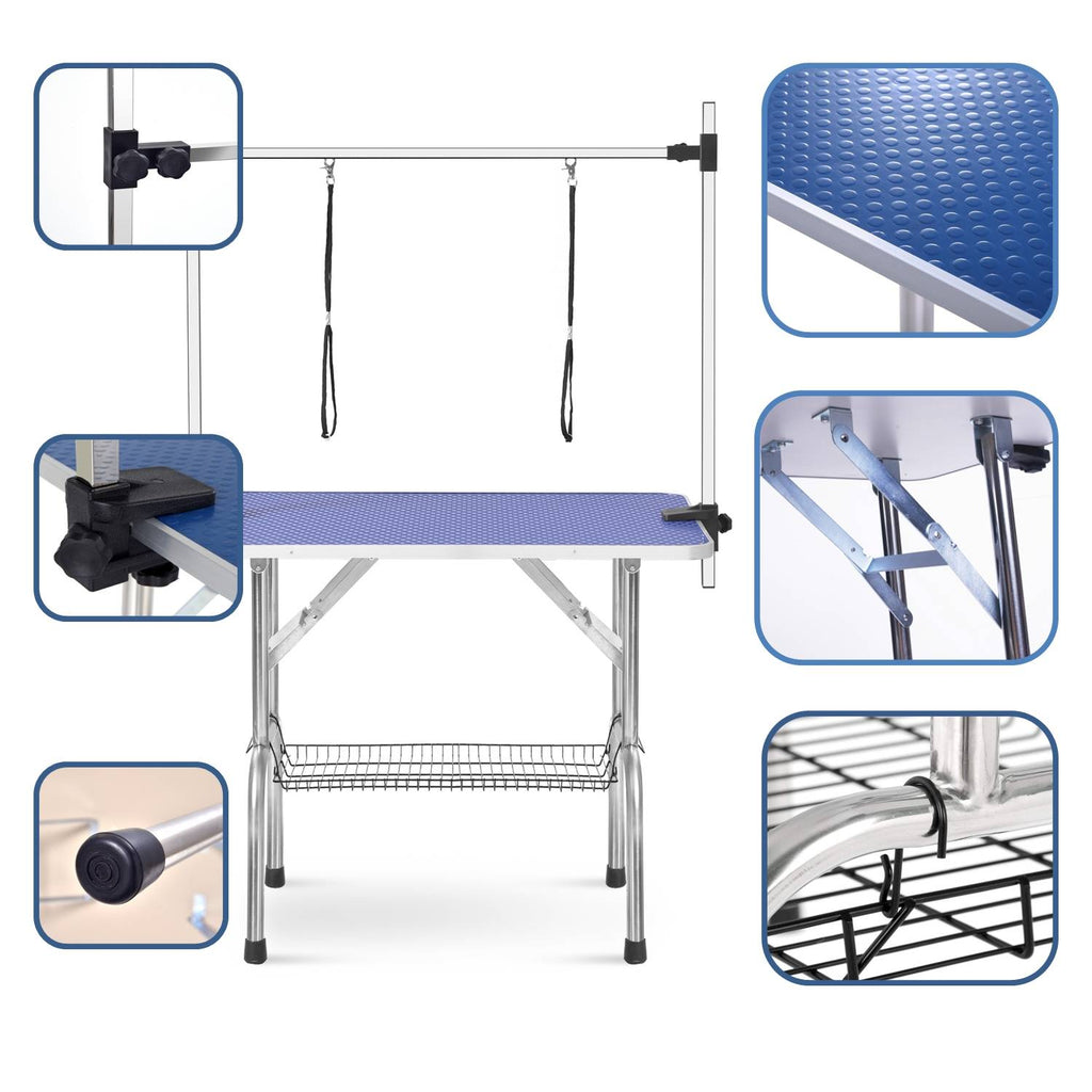 Stainless Steel Folding Dog Pet Grooming Table Table - Mascotitas