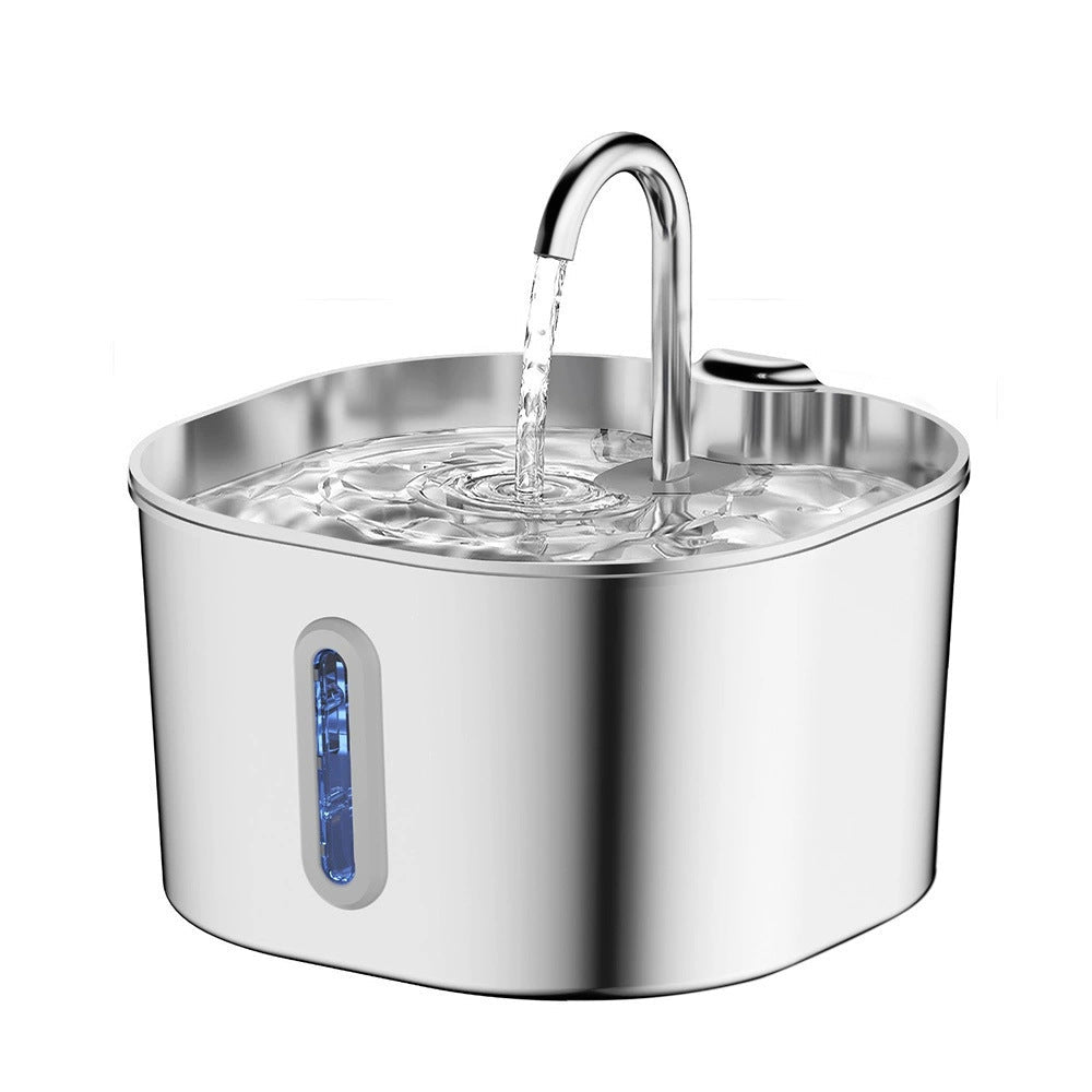 Stainless Steel Smart Pet Water Dispenser Automatic Circulation Large Capacity - Mascotitas