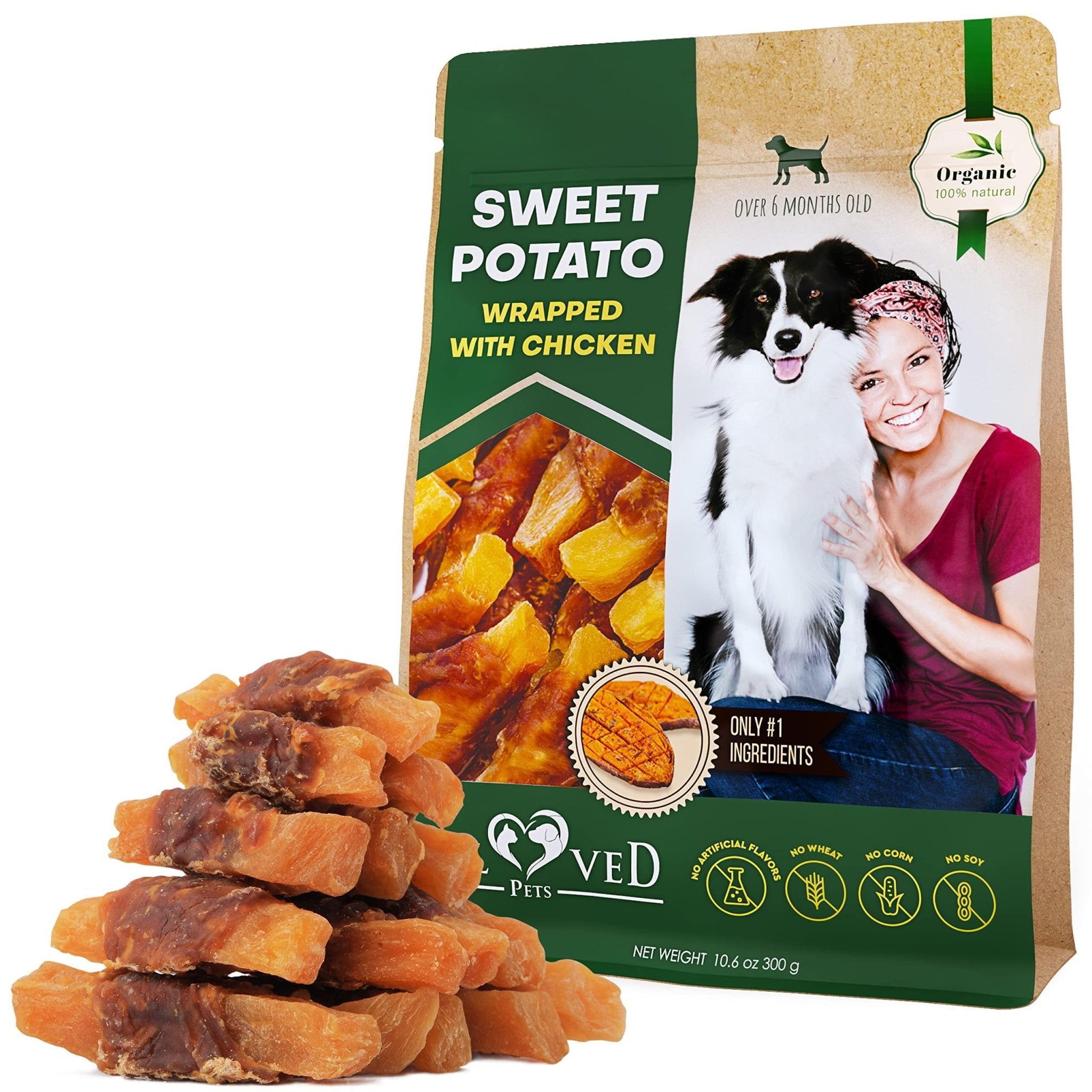 Sweet Potato & Chicken Chews — Grain Free - Mascotitas