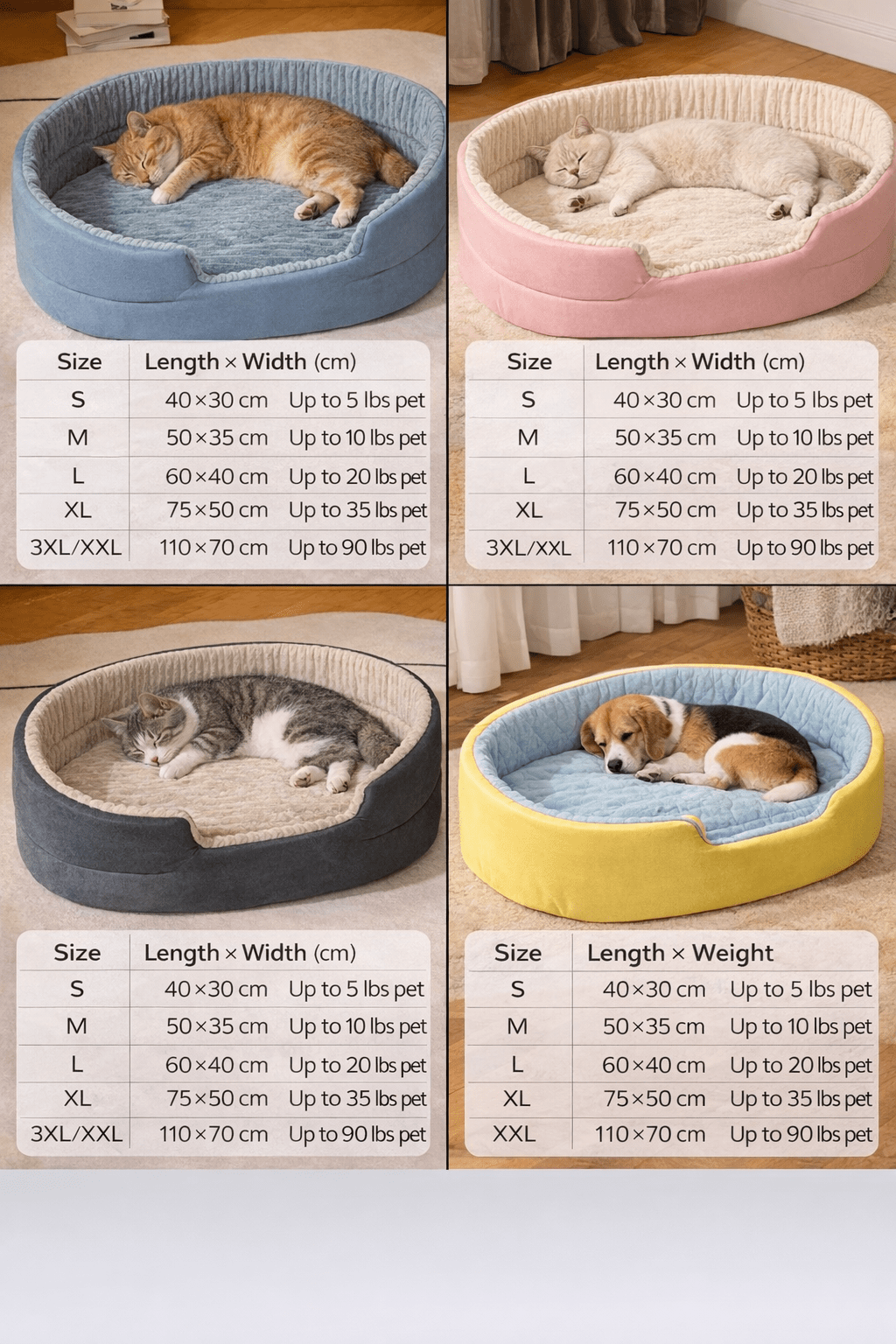 Universal Pet Dog Bed with Removable Washable Cover - Mascotitas