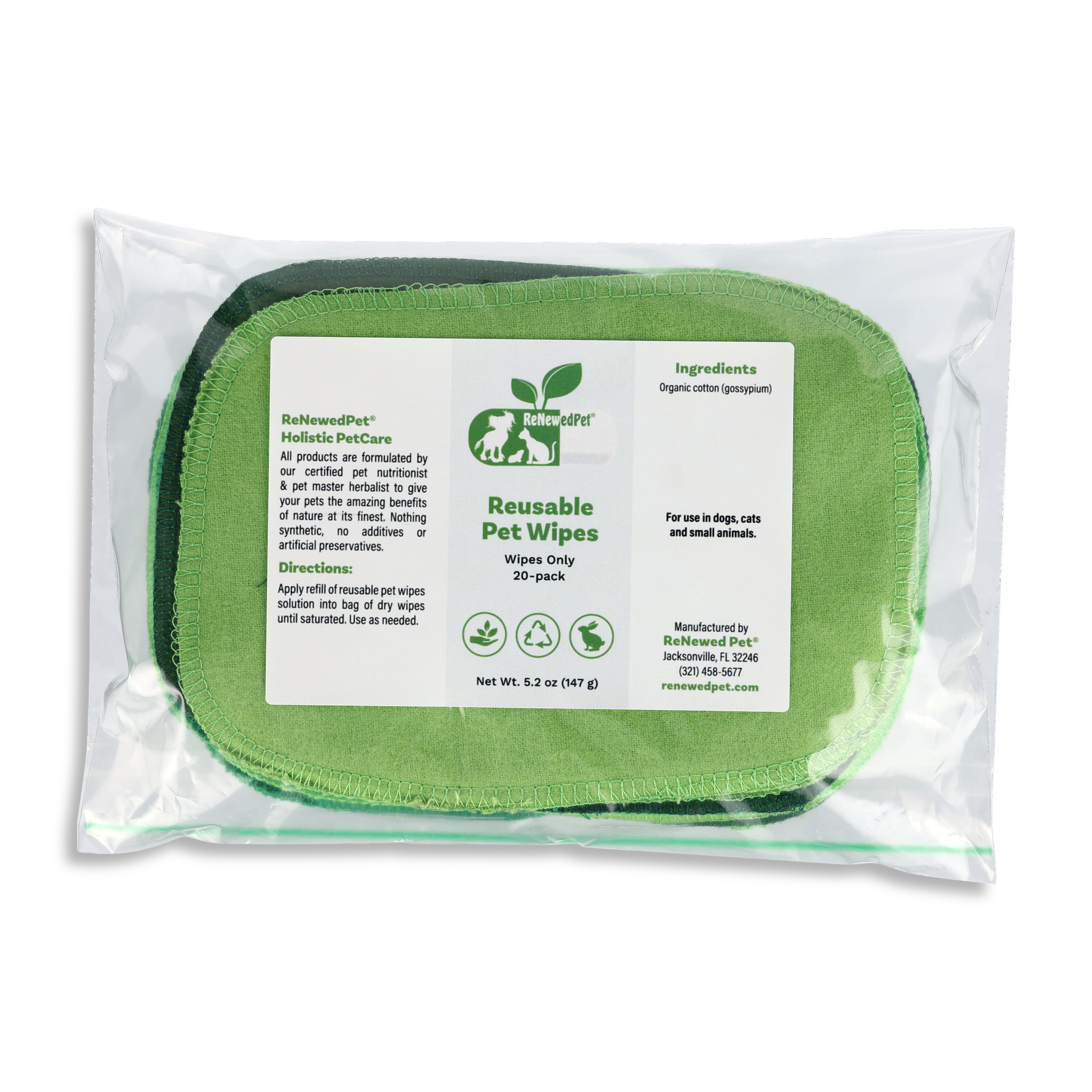 4-ALL PETS REUSABLE PET WIPES