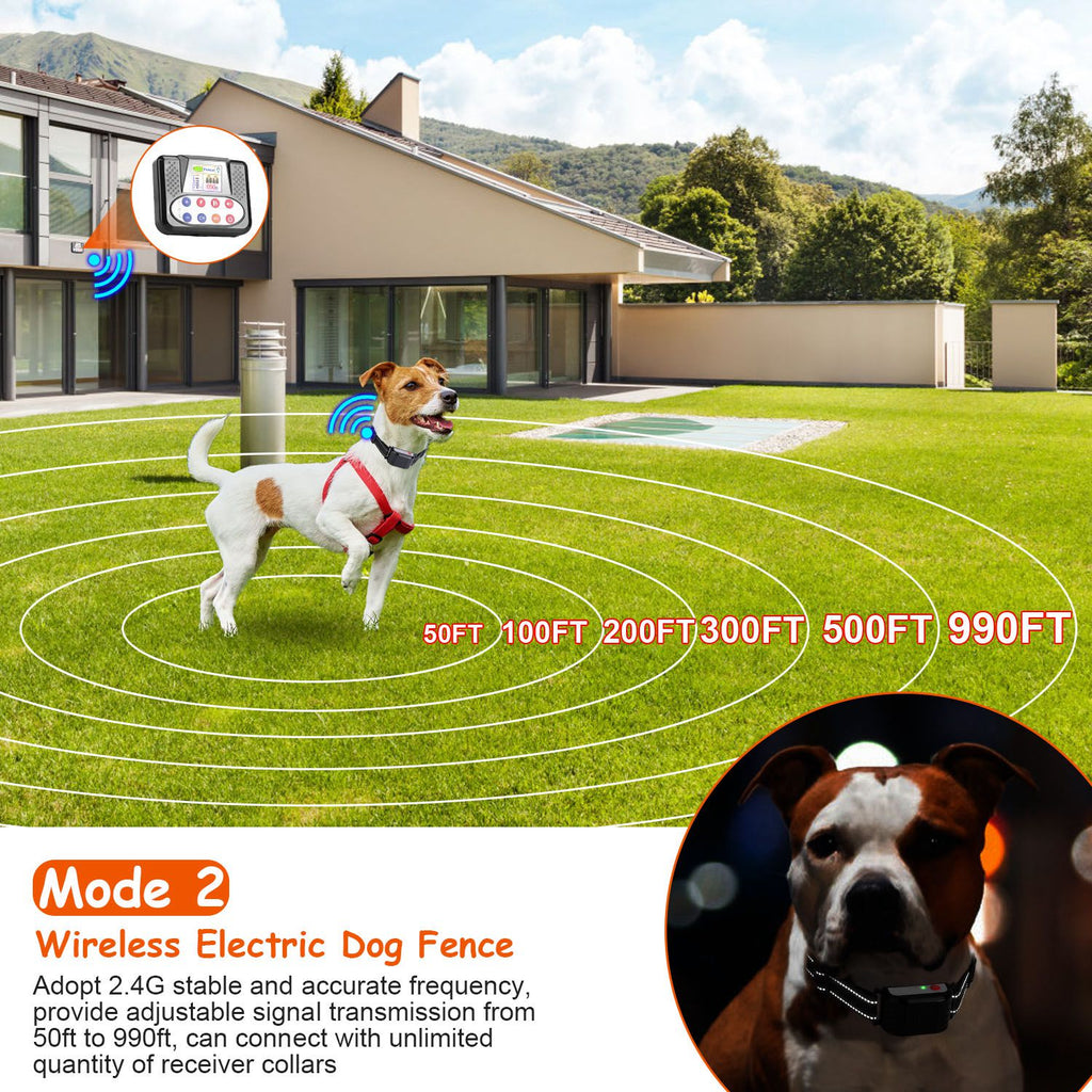 Wireless Dog Fence & Training Collar System - Mascotitas