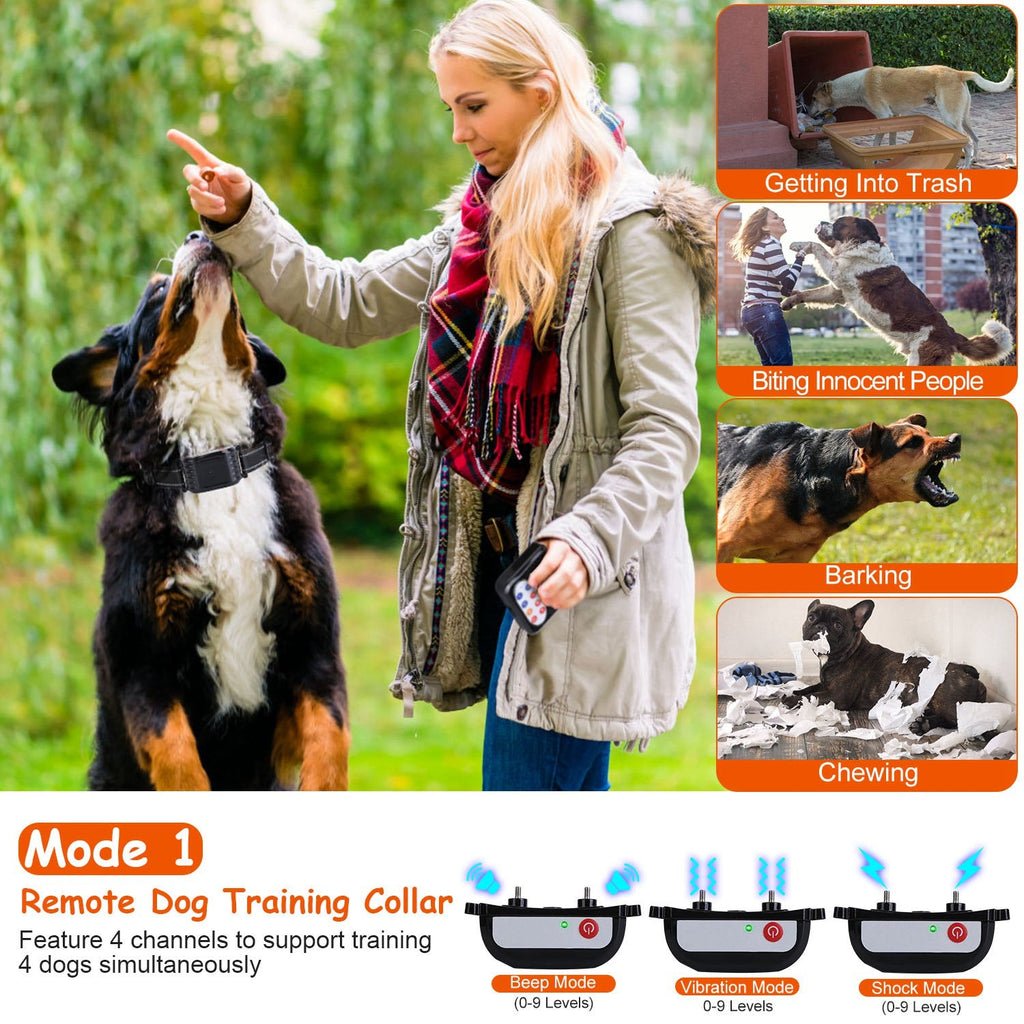 Wireless Dog Fence & Training Collar System - Mascotitas